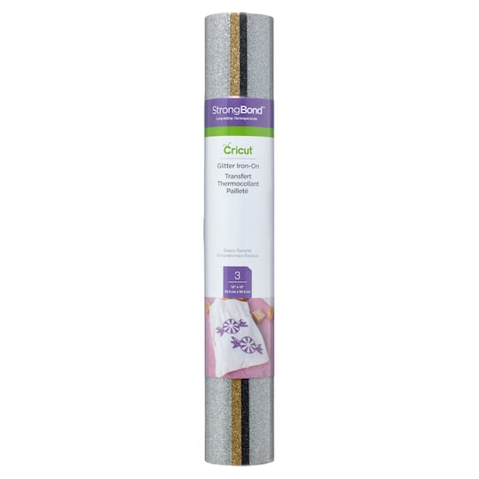 6 Packs: 3 ct. (18 total) Cricut® Glitter Iron-On Basics Sampler